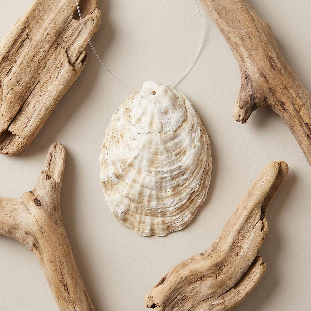 Blue Palm Tree Oyster Ornament - Image 3