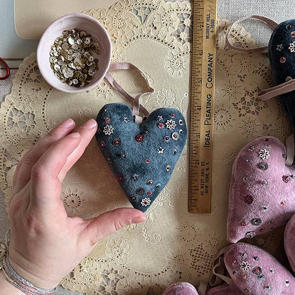 Skippy Cotton - PINK Velvet Confetti Heart Token - Image 4