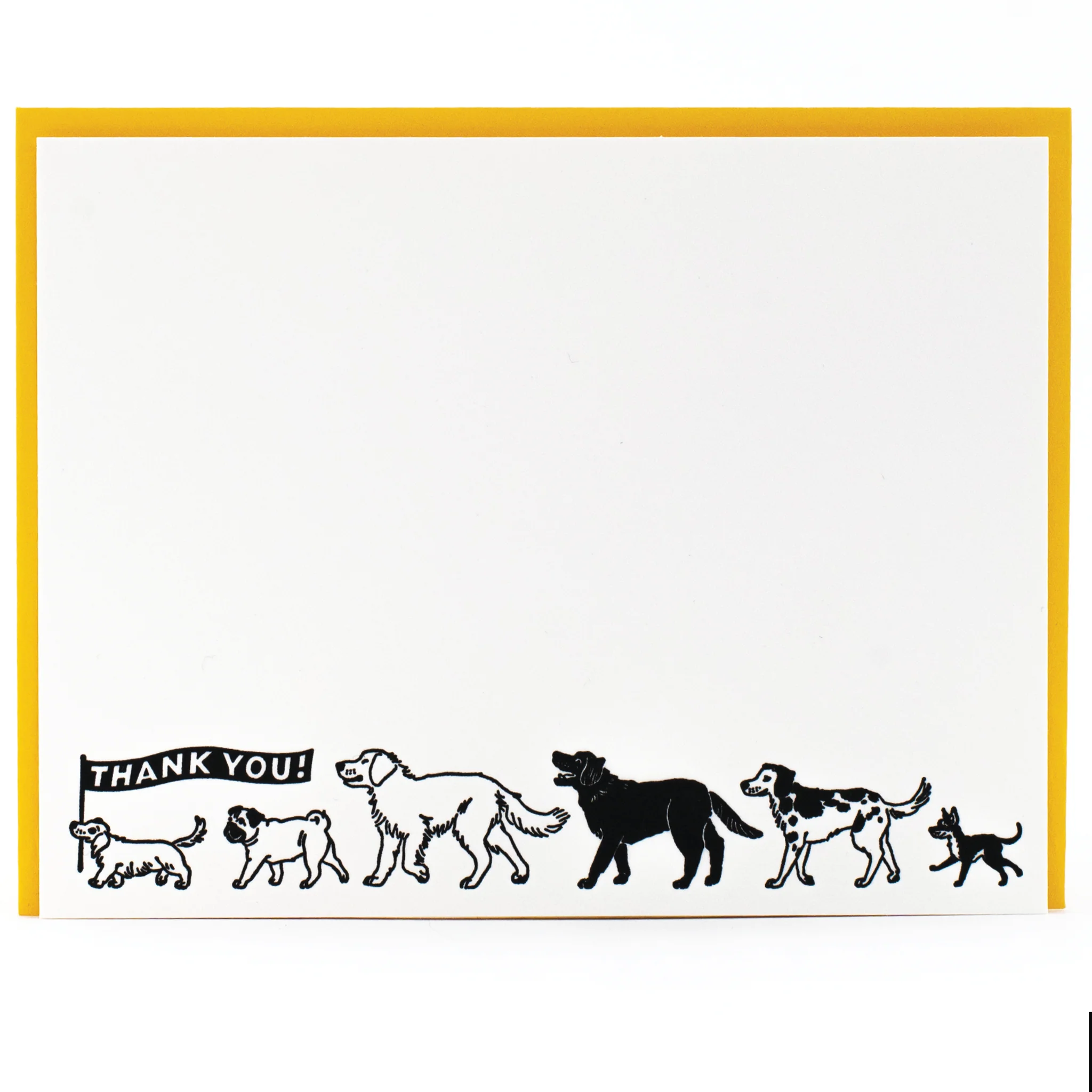 Smudge Ink - Dog Parade Note Cards with Letterpress Envelopes - Image 2