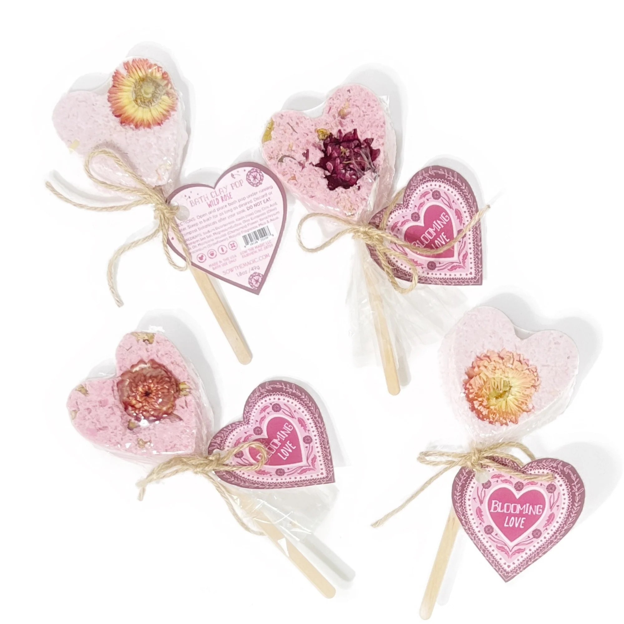 Sow the Magic - Blooming Love Sweet Heart Bath Clay Pop - Image 6