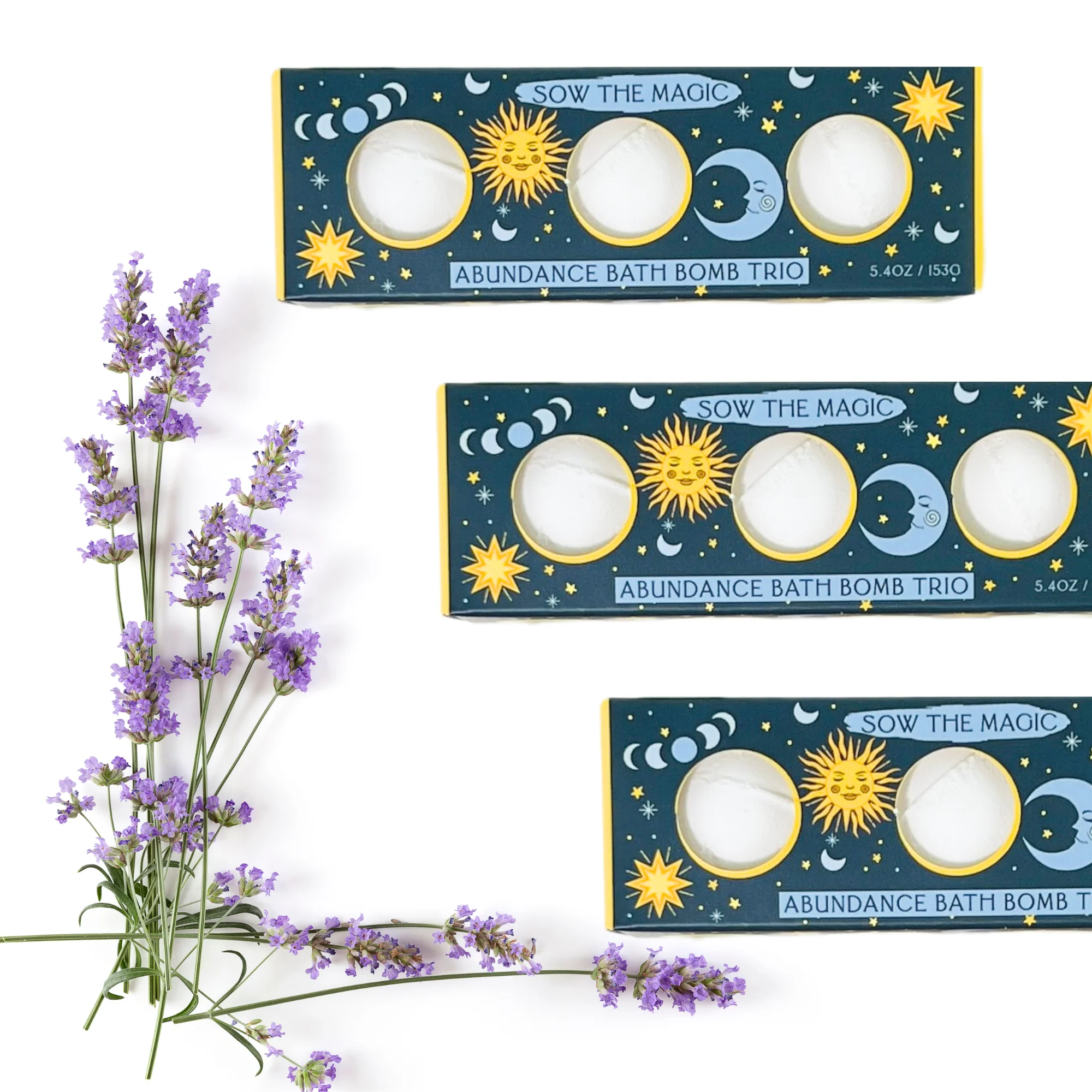 Sow the Magic - Moon Phase Abundance Bath Bomb Trio - Image 3