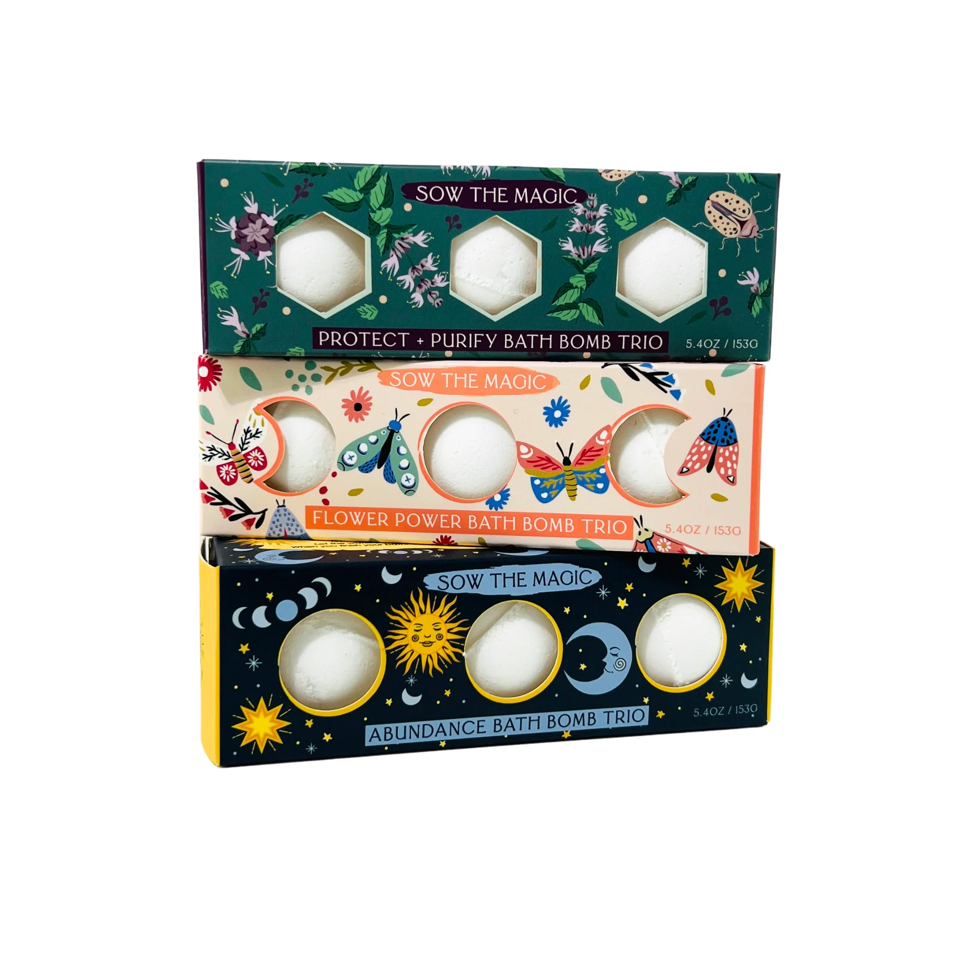 Sow the Magic - Moon Phase Abundance Bath Bomb Trio - Image 4