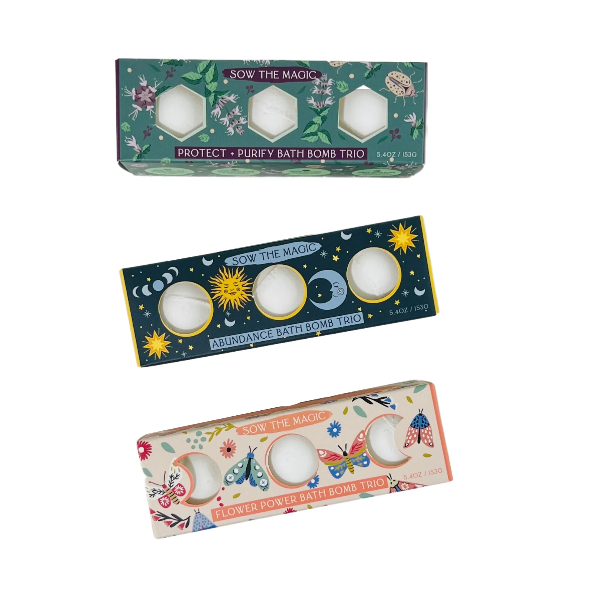 Sow the Magic - Moon Phase Abundance Bath Bomb Trio - Image 5