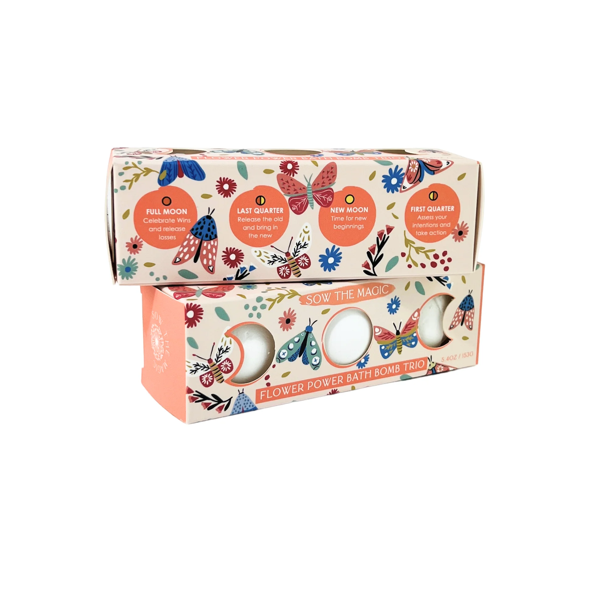 Sow the Magic - Moon Phase Flower Power Bath Bomb Trio - Image 4