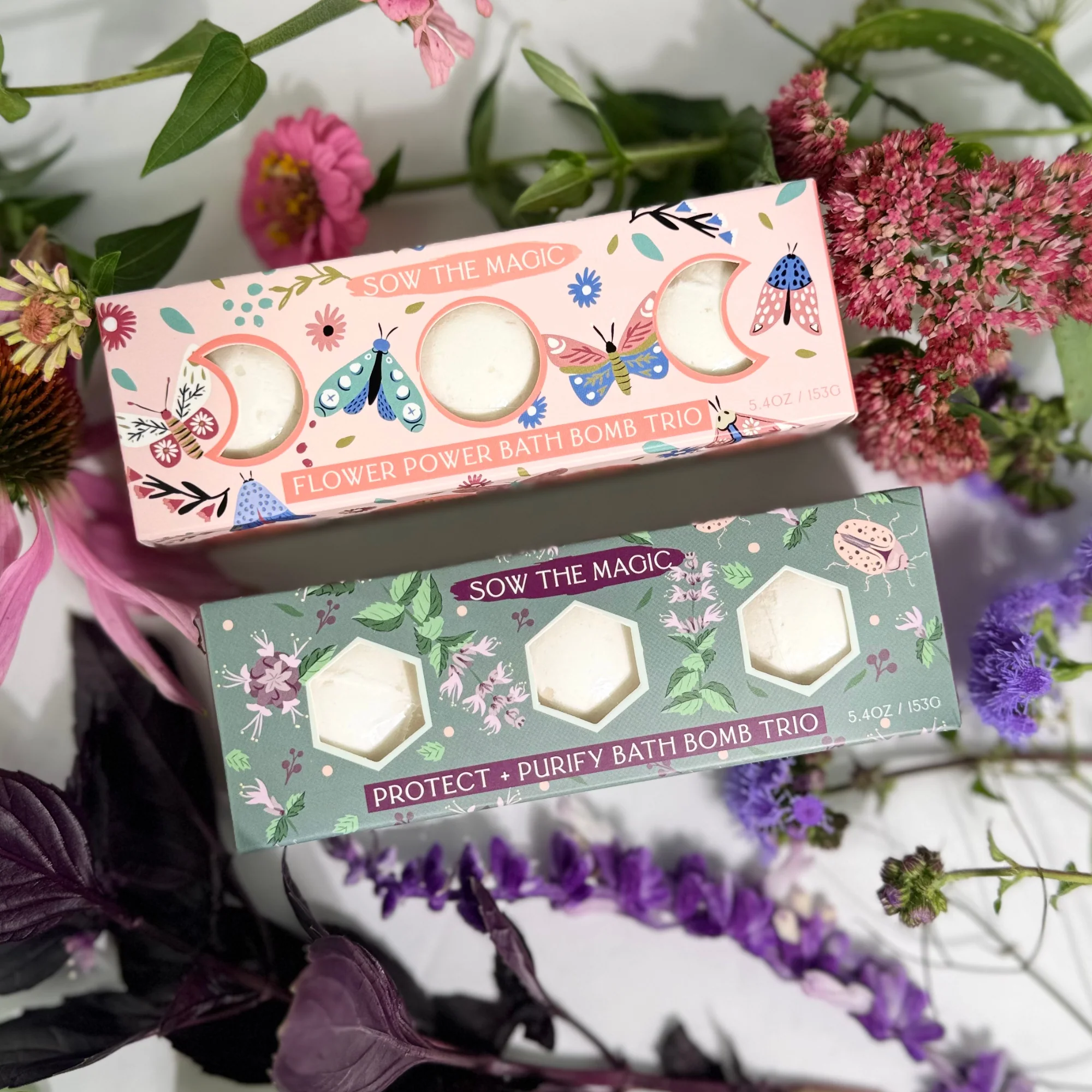 Sow the Magic - Moon Phase Flower Power Bath Bomb Trio - Image 6