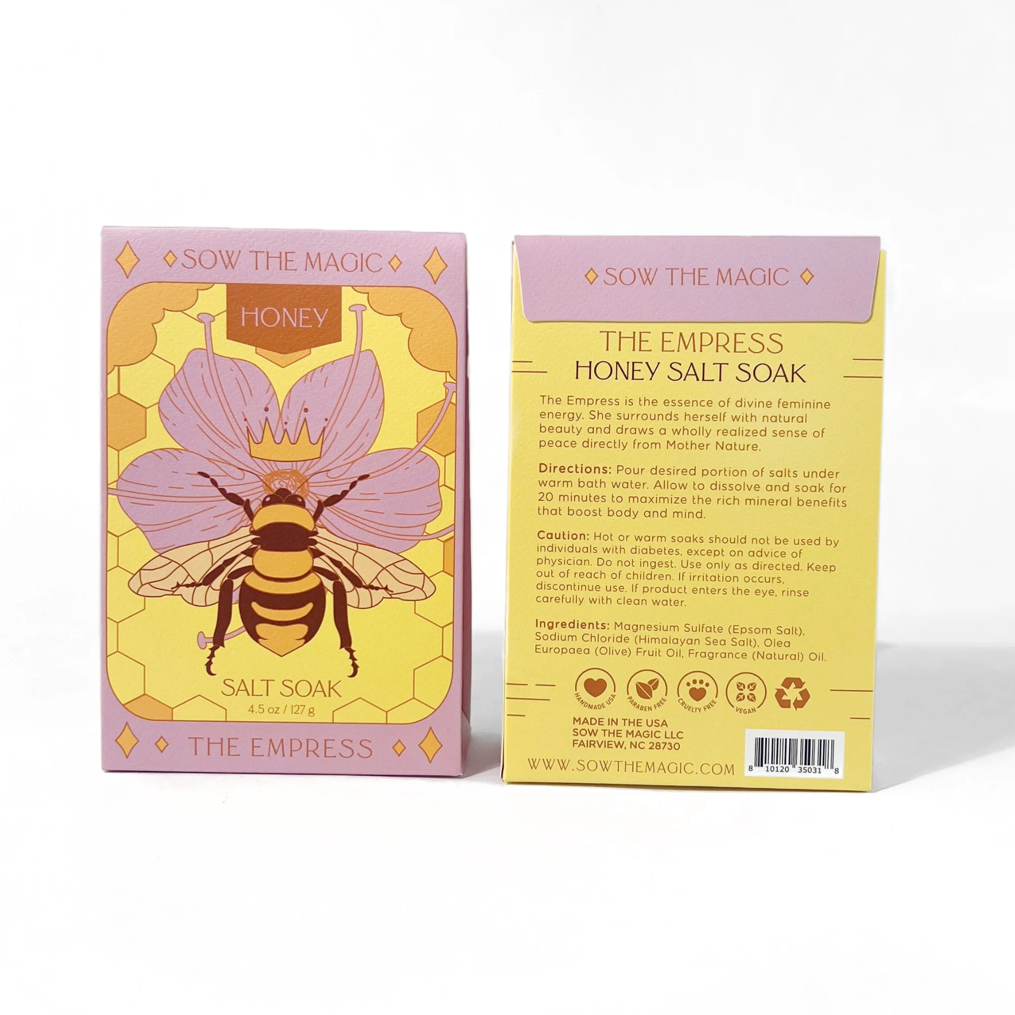 Sow the Magic - The Empress Bee Salt Soak in Honey - Image 3