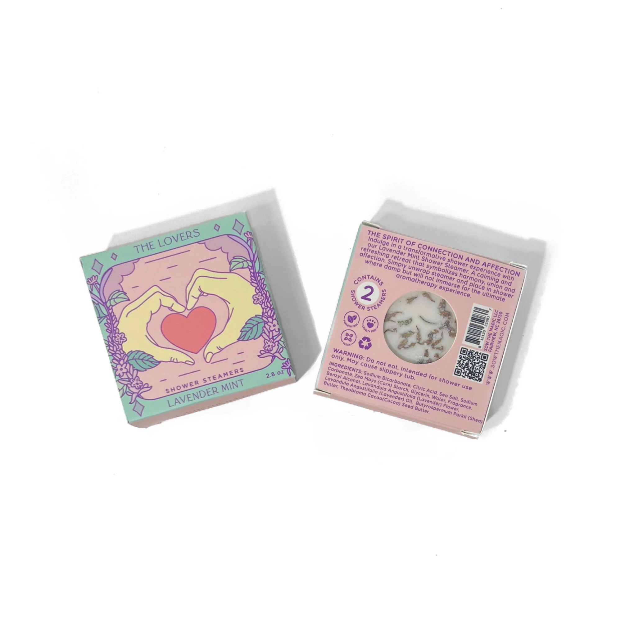 Sow the Magic - The Lovers Shower Steamer Set in Lavender Mint - Image 3