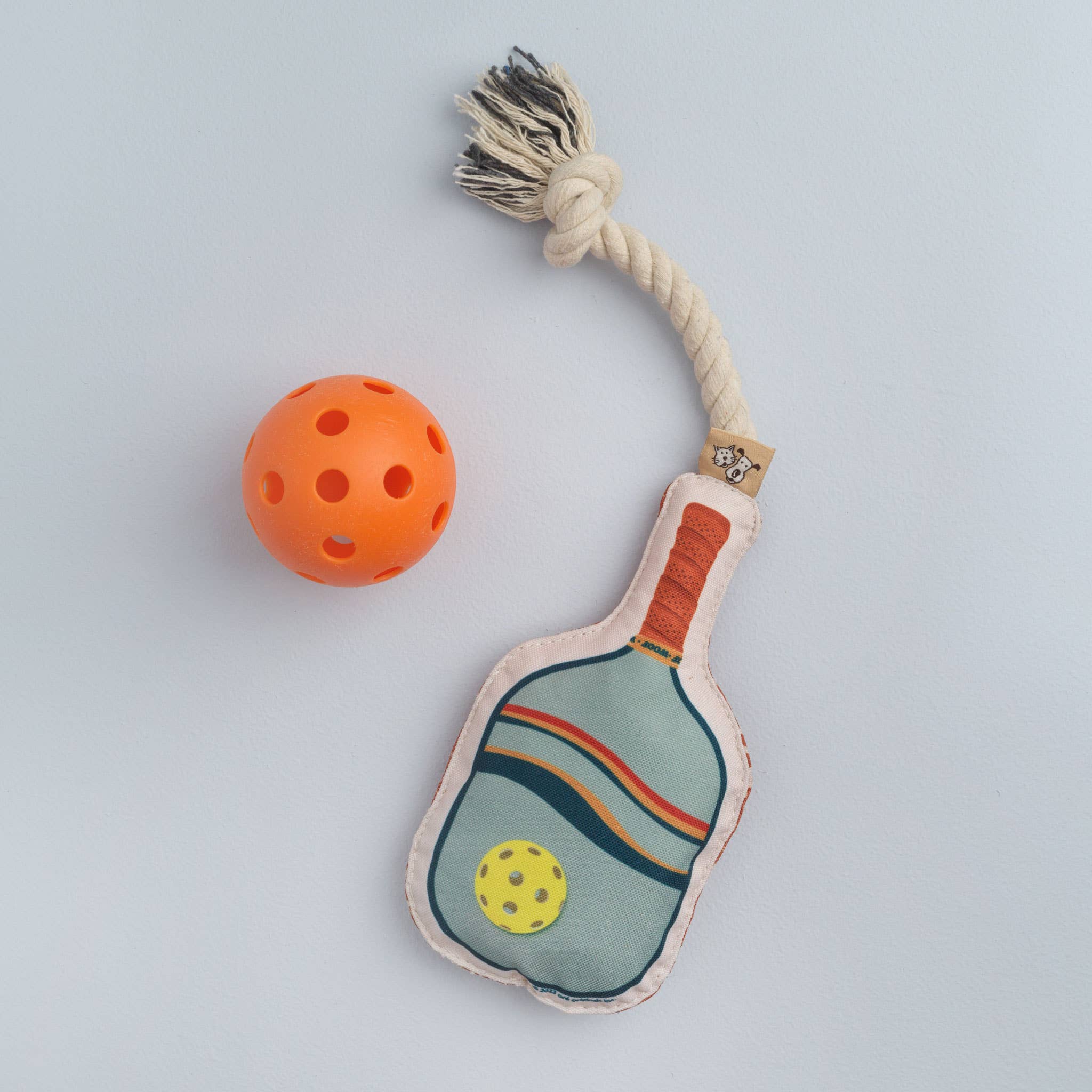 Speckle and Spot by Ore’ Originals - Rope Dog Toy | Pickleball - Image 2
