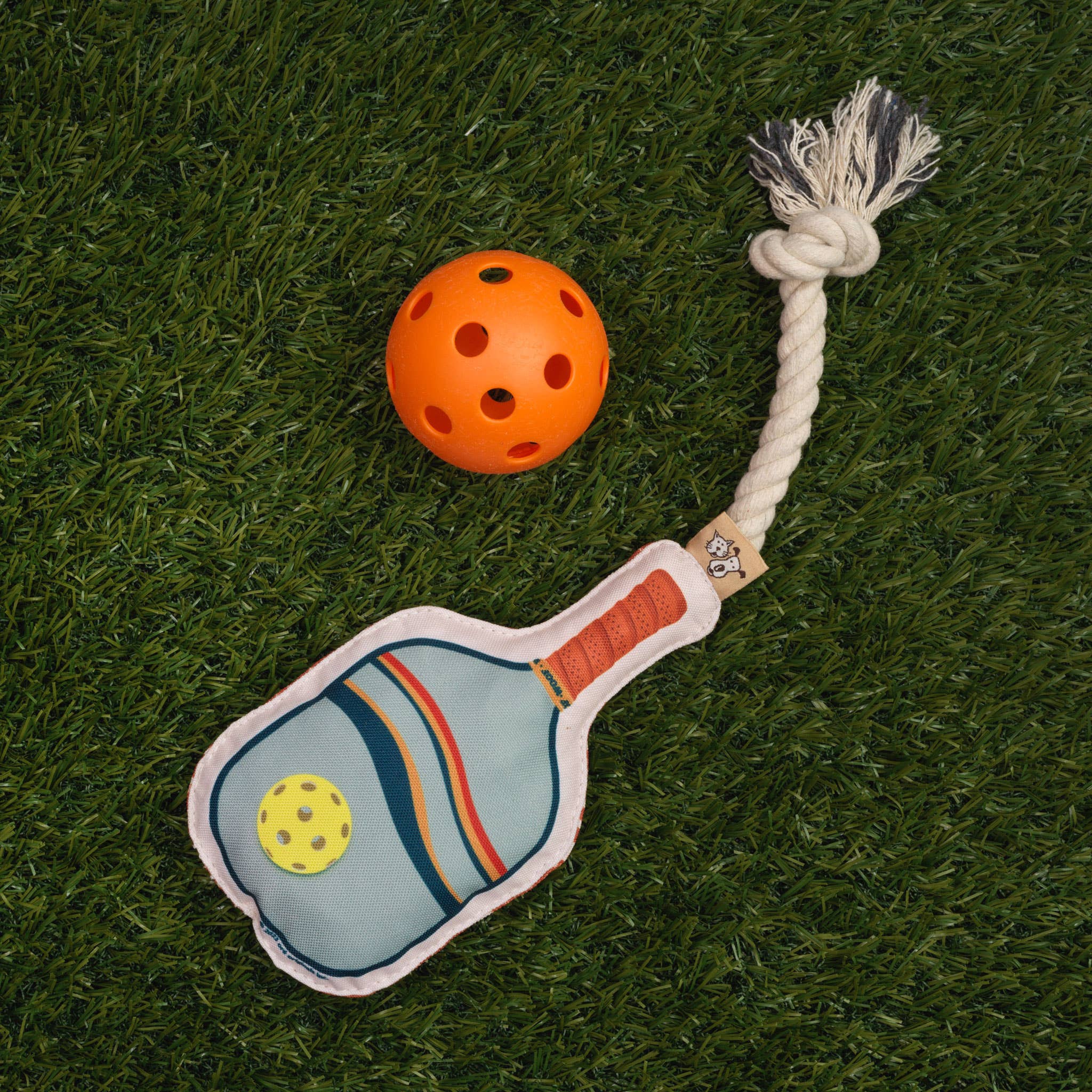 Speckle and Spot by Ore’ Originals - Rope Dog Toy | Pickleball - Image 5