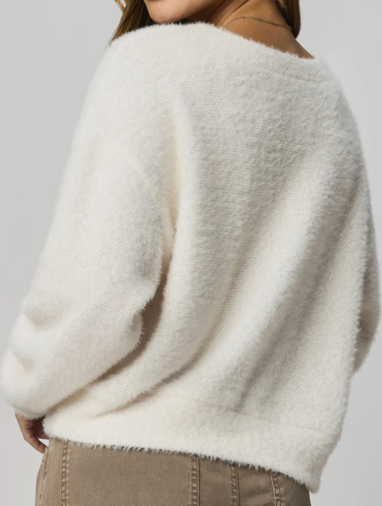 Splendid- Fallon Fuzzy Crewneck - Image 2