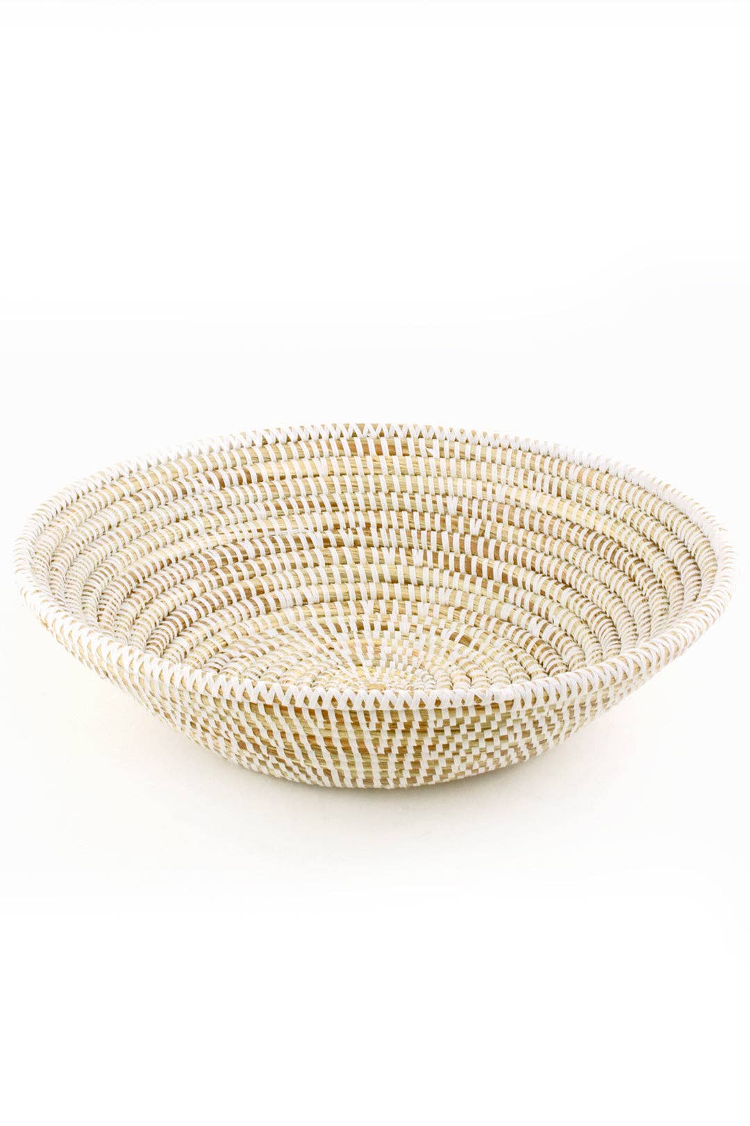 Swahili | AFRICAN MODERN - Solid White Grain Basket: SEN1C  - Small Basket - Image 2