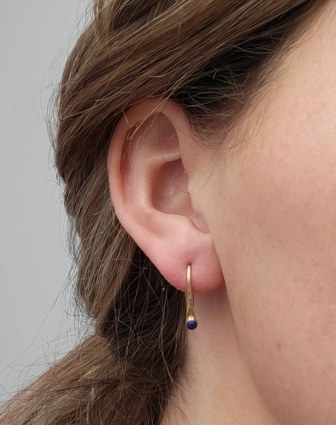 Turquoise pushpin earrings - Image 3