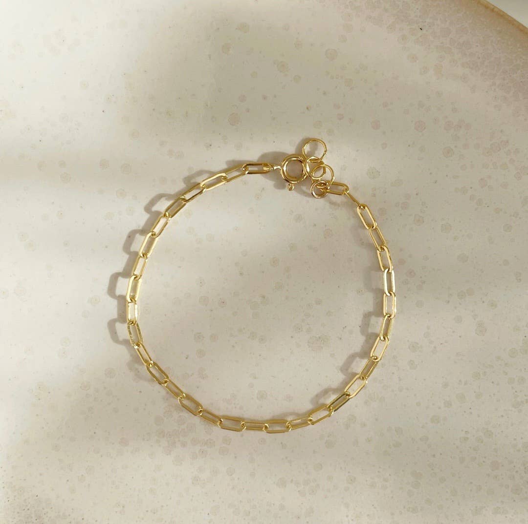 Token Jewelry - Narrow Links Bracelet: Sterling Silver / Medium - Image 2