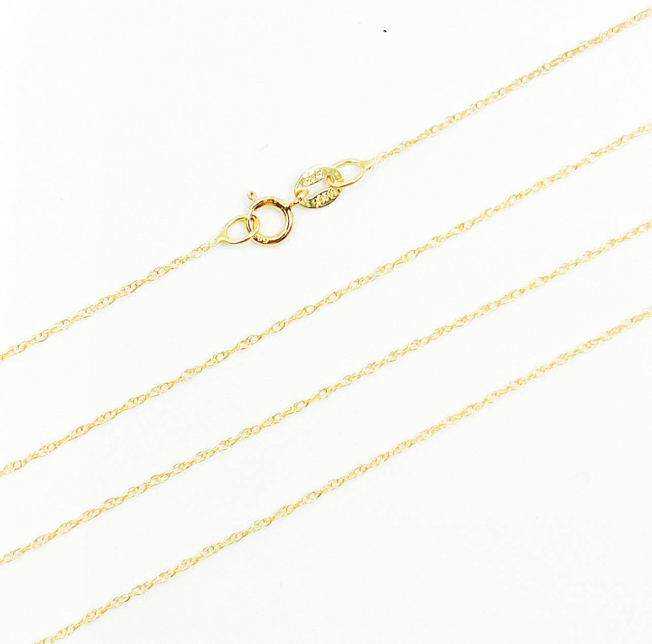 Tresor Jewelry Inc- 14K Solid Gold Rope Chain: 16 inch - Image 2