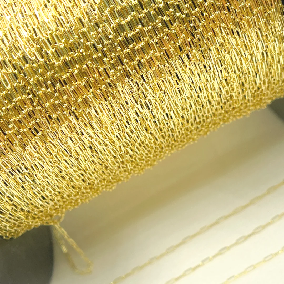 #18 Weld Magic 14K Gold Flat Paperclip Chain - Image 4