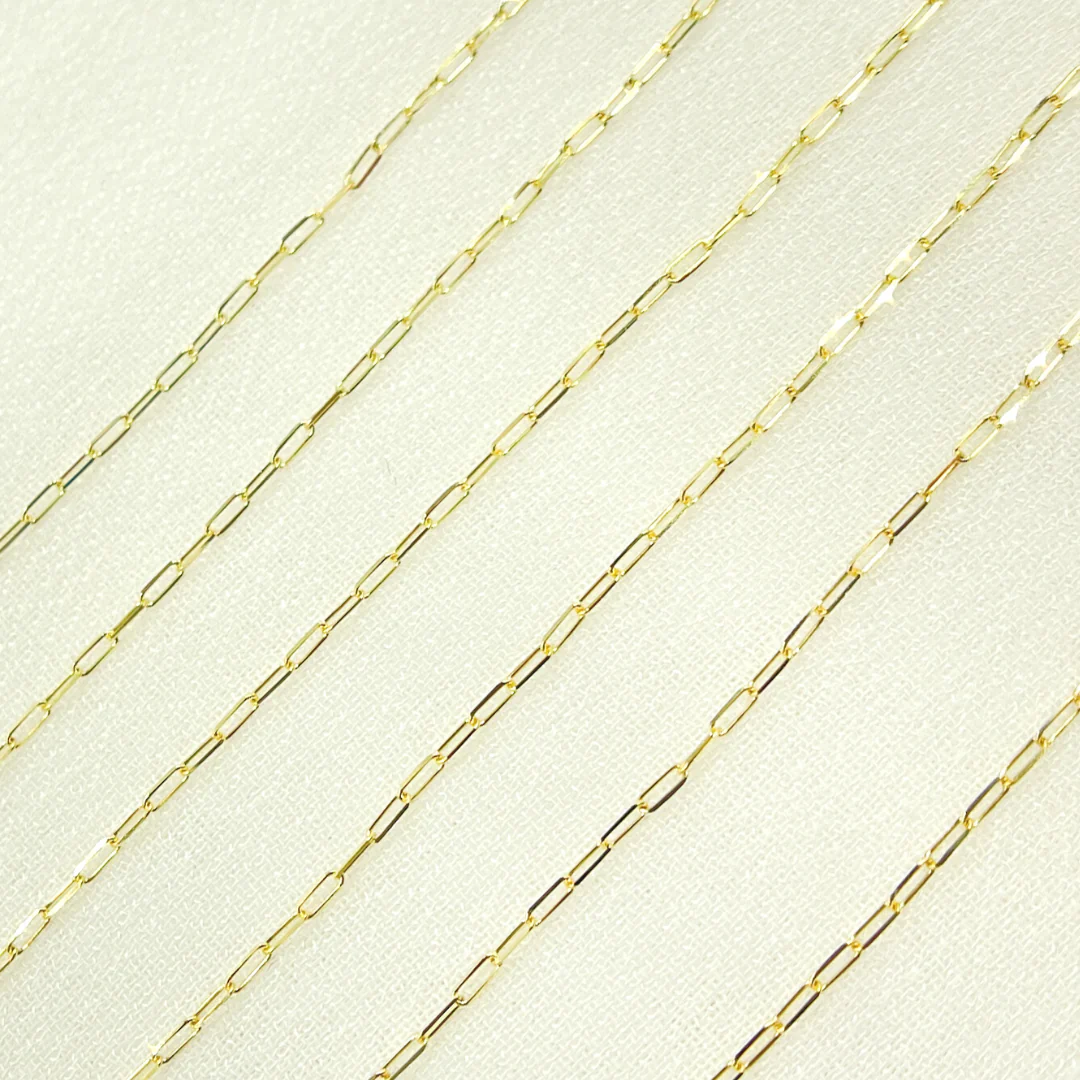 #18 Weld Magic 14K Gold Flat Paperclip Chain - Image 5