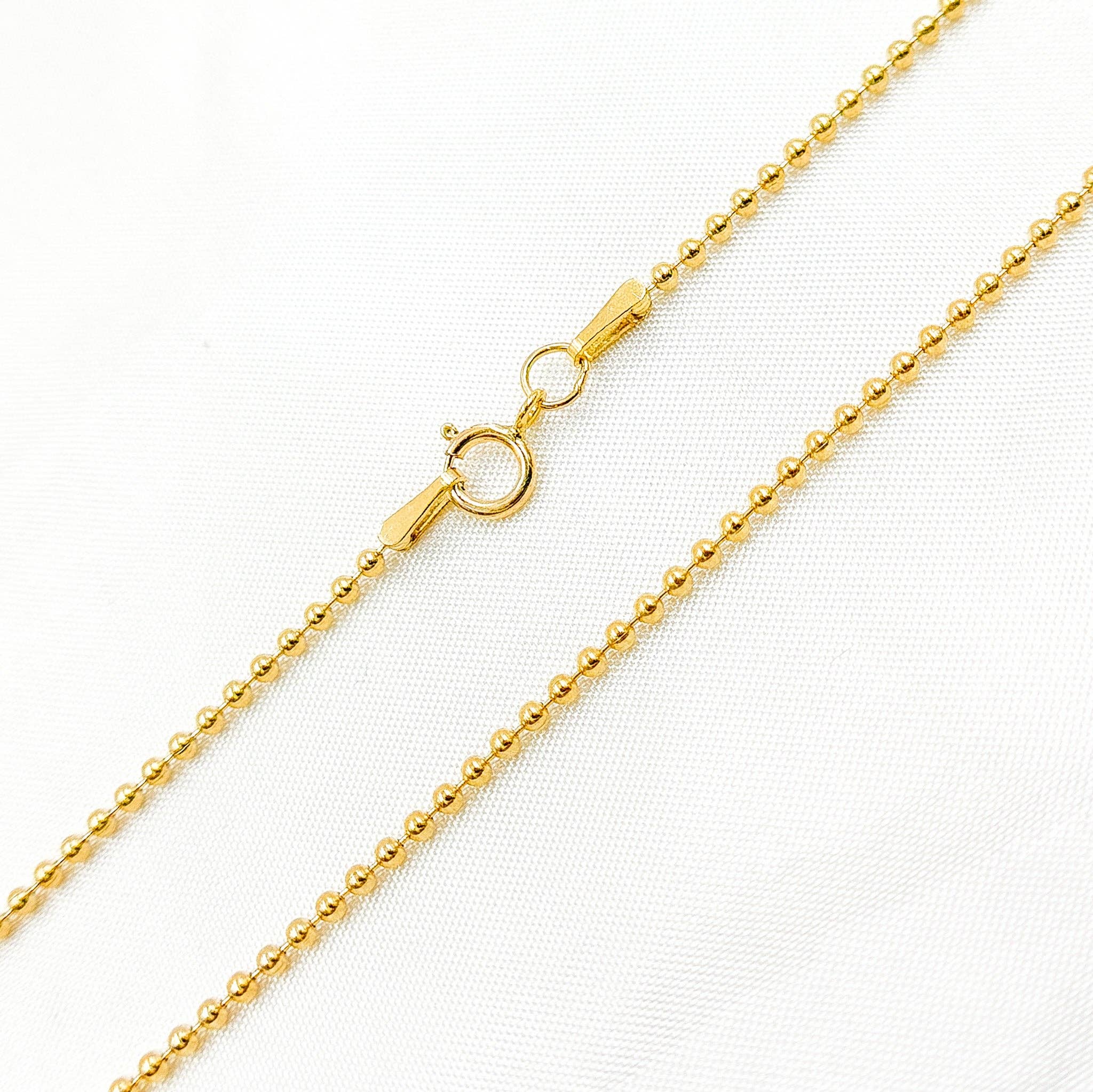 Tresor Jewelry Inc - 14k Gold Filled Ball Chain: 16 inch - Image 3