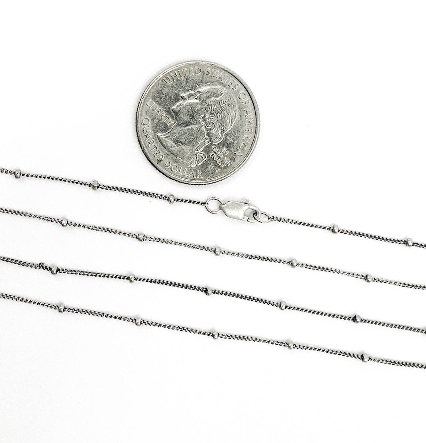 Tresor Jewelry - Oxidized Sterling Silver Satellite Necklace - Image 2