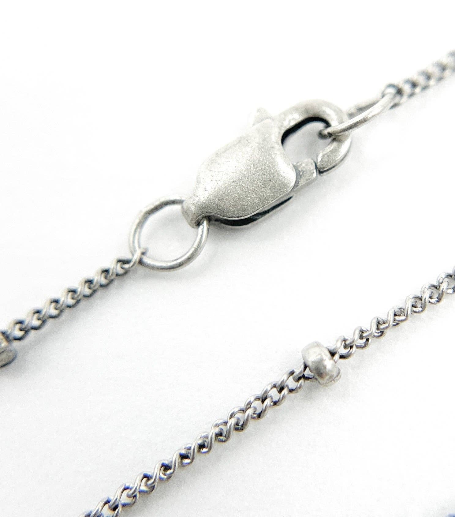Tresor Jewelry - Oxidized Sterling Silver Satellite Necklace - Image 3