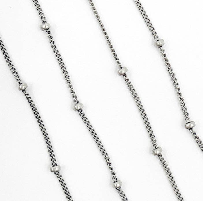 Tresor Jewelry - Oxidized Sterling Silver Satellite Necklace - Image 4