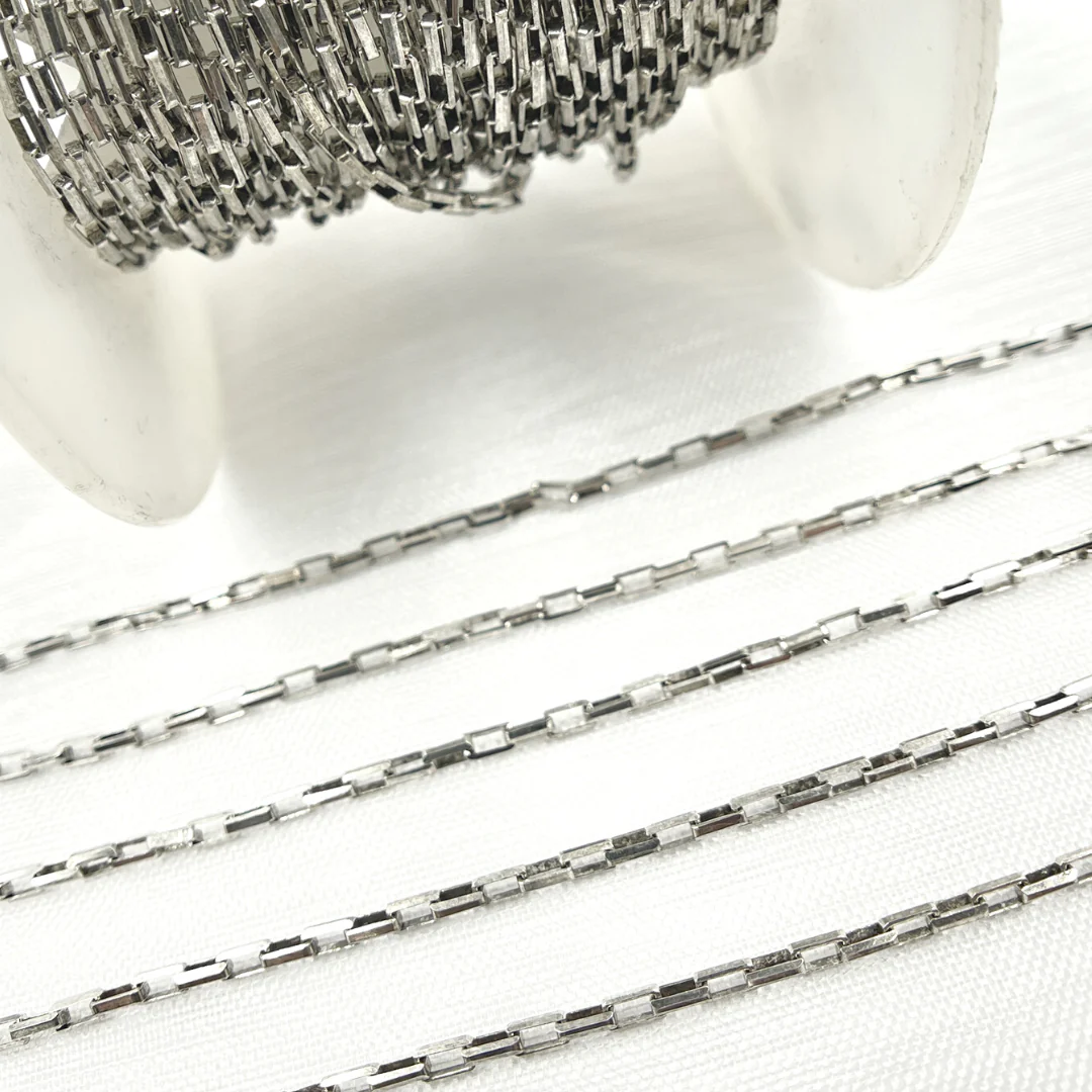 #11 Weld Magic Oxidized Sterling Silver Box Chain - Image 5