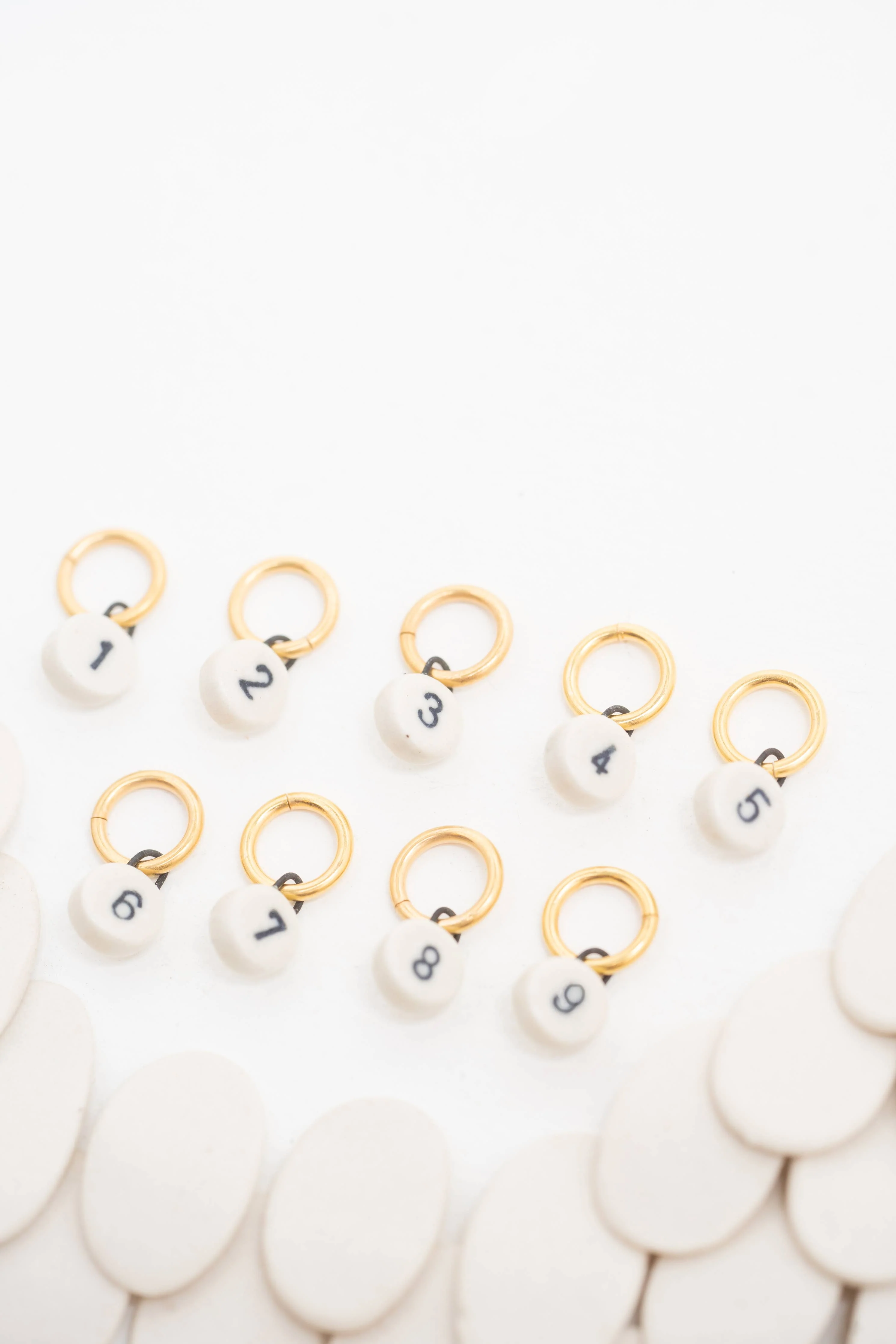Twenty Two West - Porcelain Initial Charm - Image 2