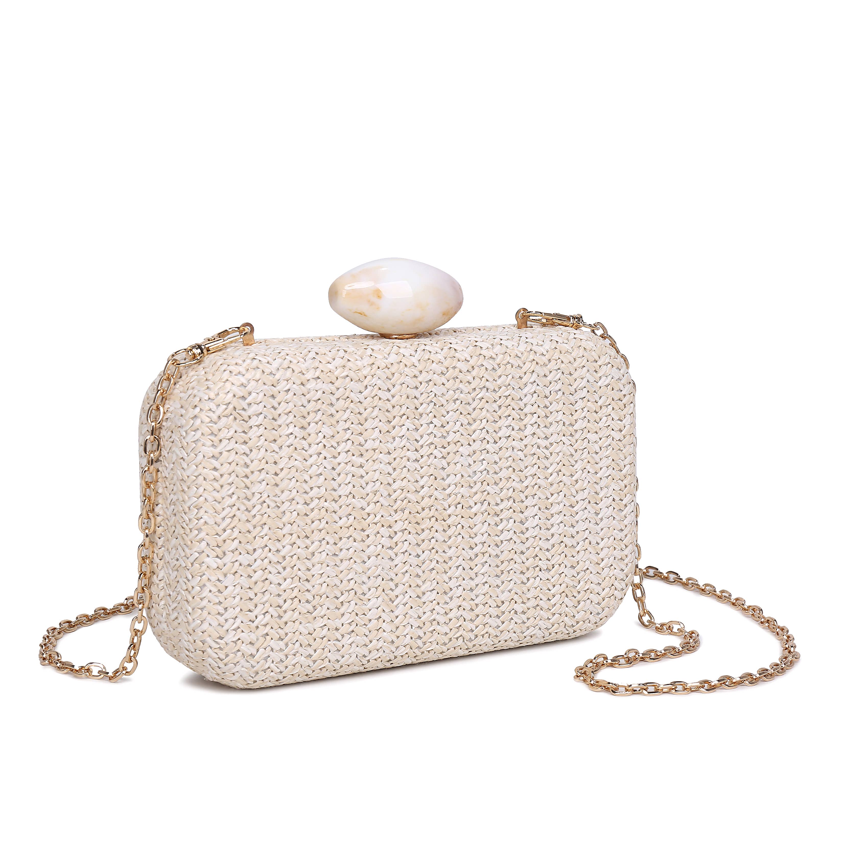 Urban Expressions - Ezra Clutch Evening Bag - Natural - Image 11