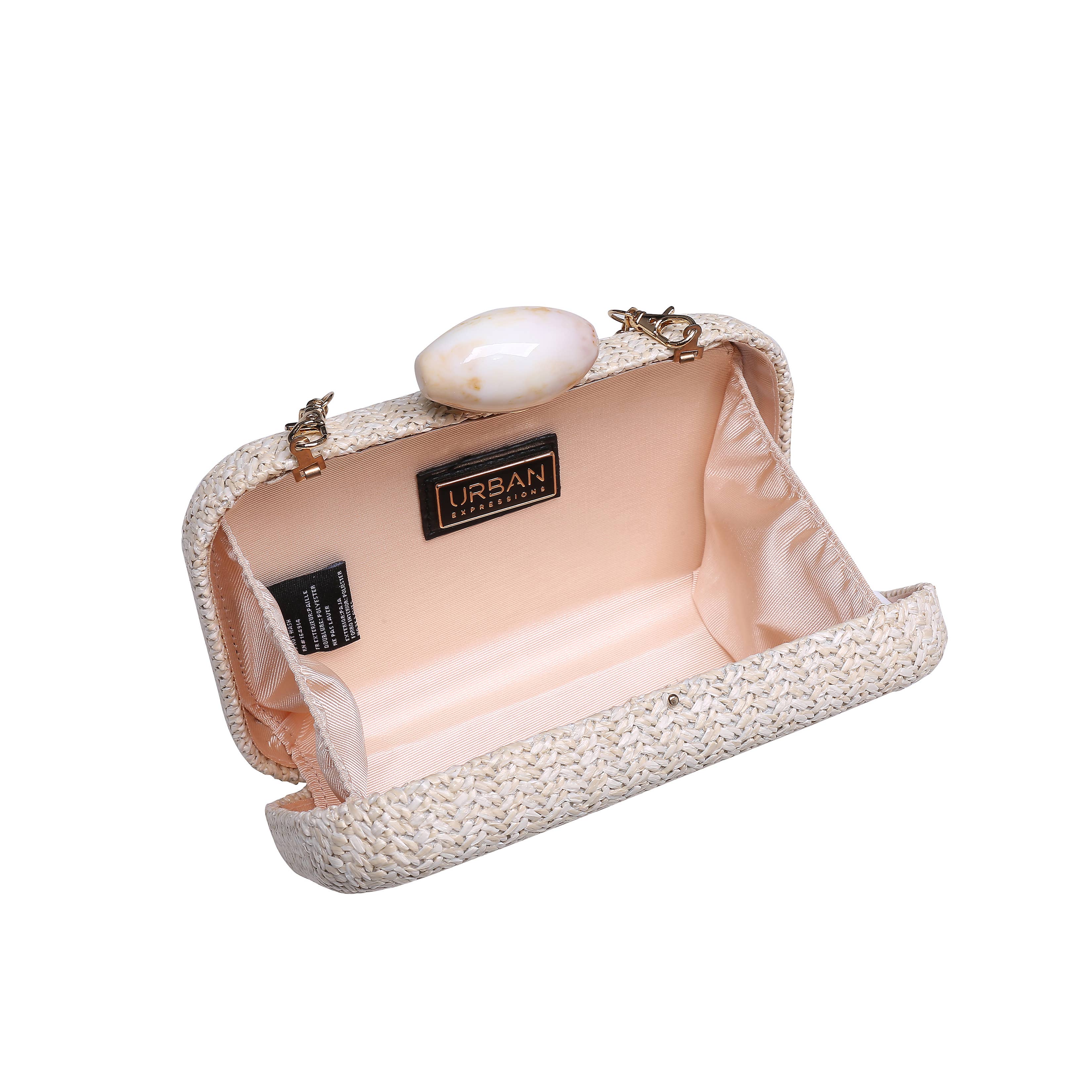 Urban Expressions - Ezra Clutch Evening Bag - Natural - Image 13