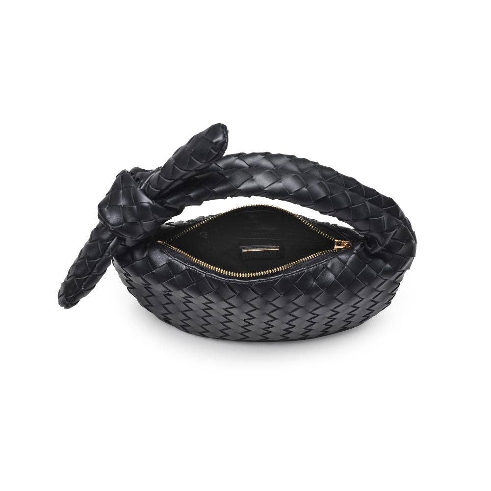 Urban Expressions - Lizbeth Woven Knot Clutch - Oatmilk - Image 10