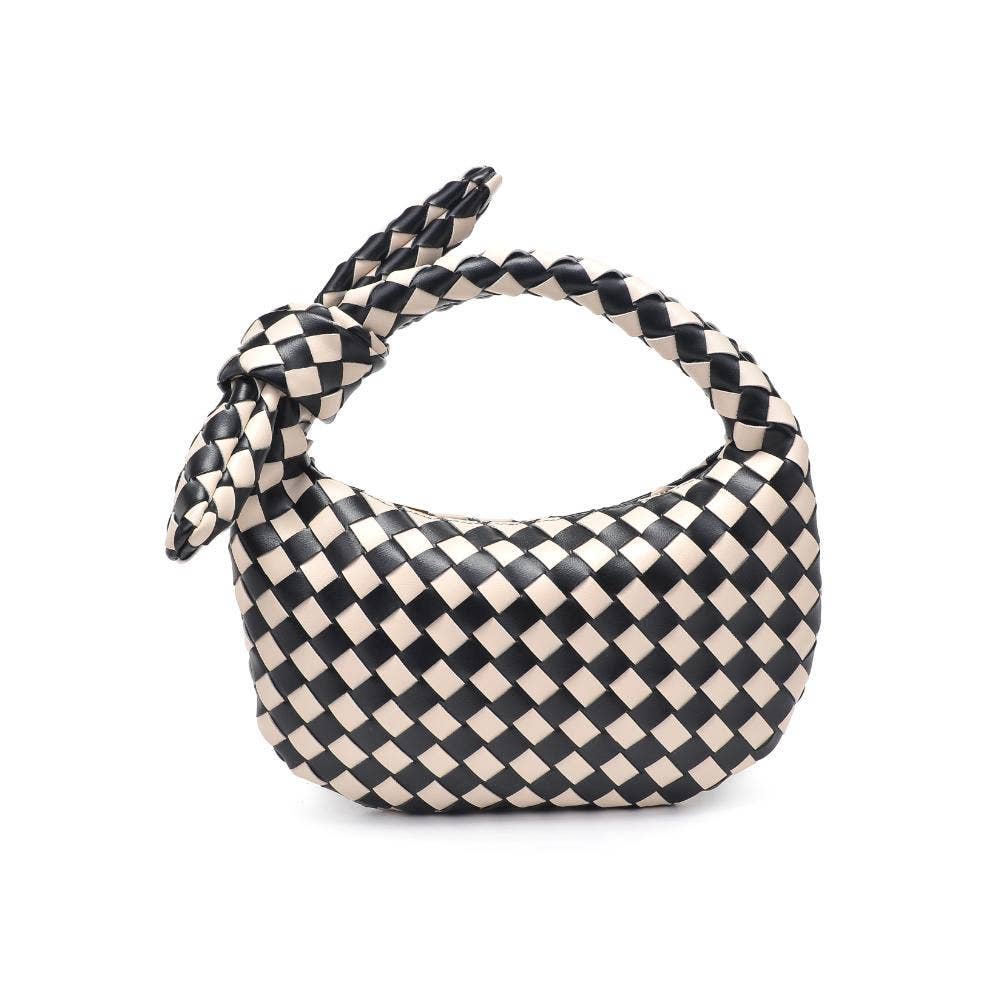Urban Expressions - Lizbeth Woven Knot Clutch - Oatmilk - Image 15
