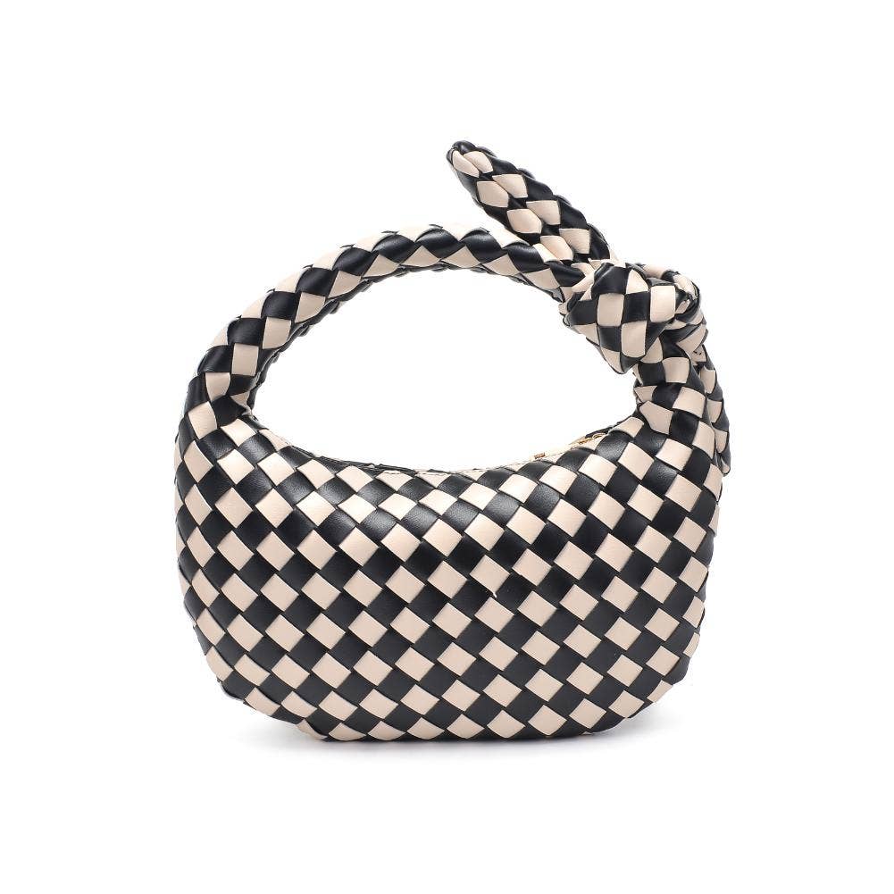 Urban Expressions - Lizbeth Woven Knot Clutch - Oatmilk - Image 17