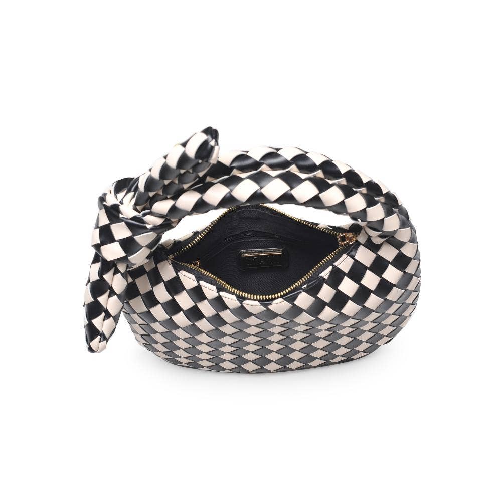 Urban Expressions - Lizbeth Woven Knot Clutch - Oatmilk - Image 18