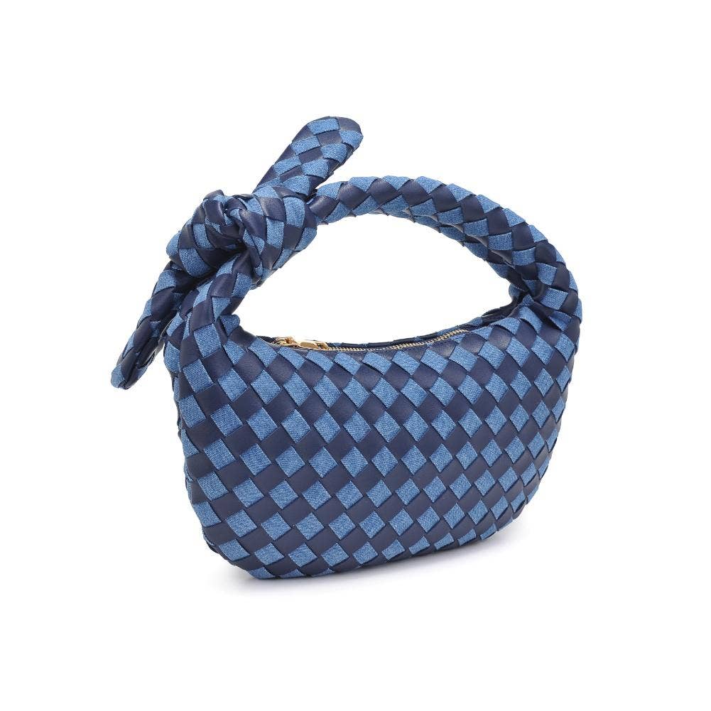 Urban Expressions - Lizbeth Woven Knot Clutch - Oatmilk - Image 24