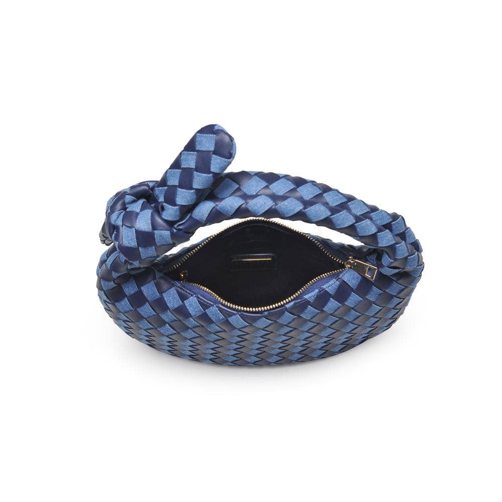 Urban Expressions - Lizbeth Woven Knot Clutch - Oatmilk - Image 26