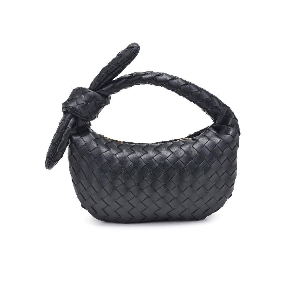 Urban Expressions - Lizbeth Woven Knot Clutch - Oatmilk - Image 7