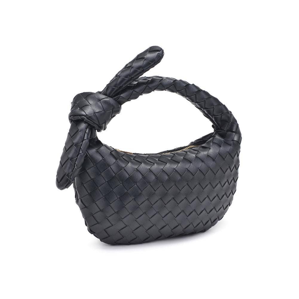 Urban Expressions - Lizbeth Woven Knot Clutch - Oatmilk - Image 8