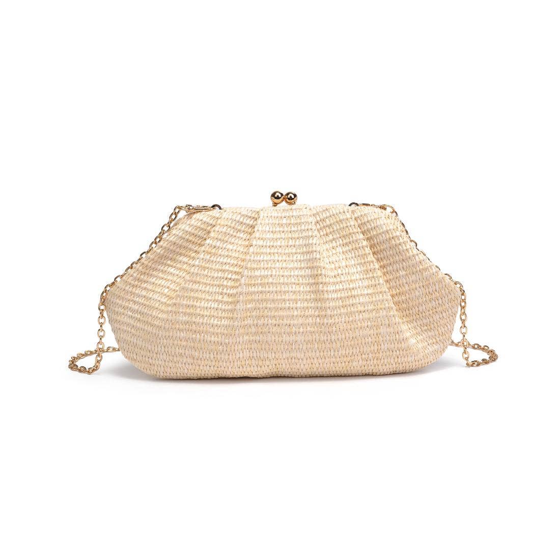 Urban Expressions - Triana Straw Frame Clutch - Natural - Image 14