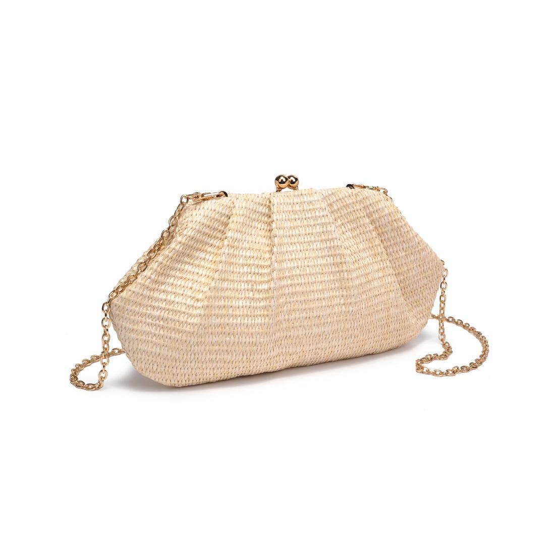 Urban Expressions - Triana Straw Frame Clutch - Natural - Image 15