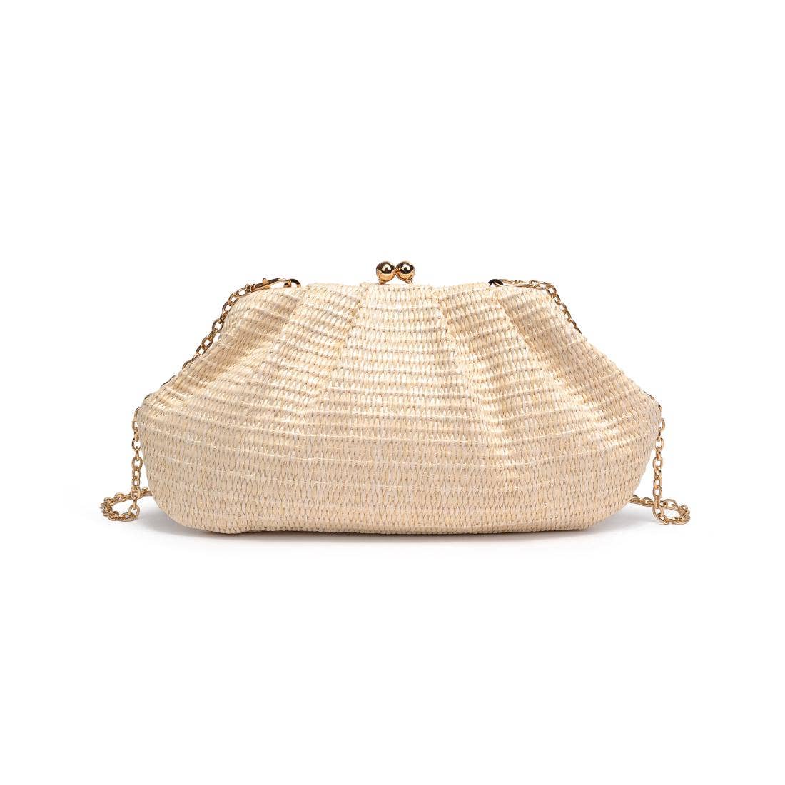 Urban Expressions - Triana Straw Frame Clutch - Natural - Image 16
