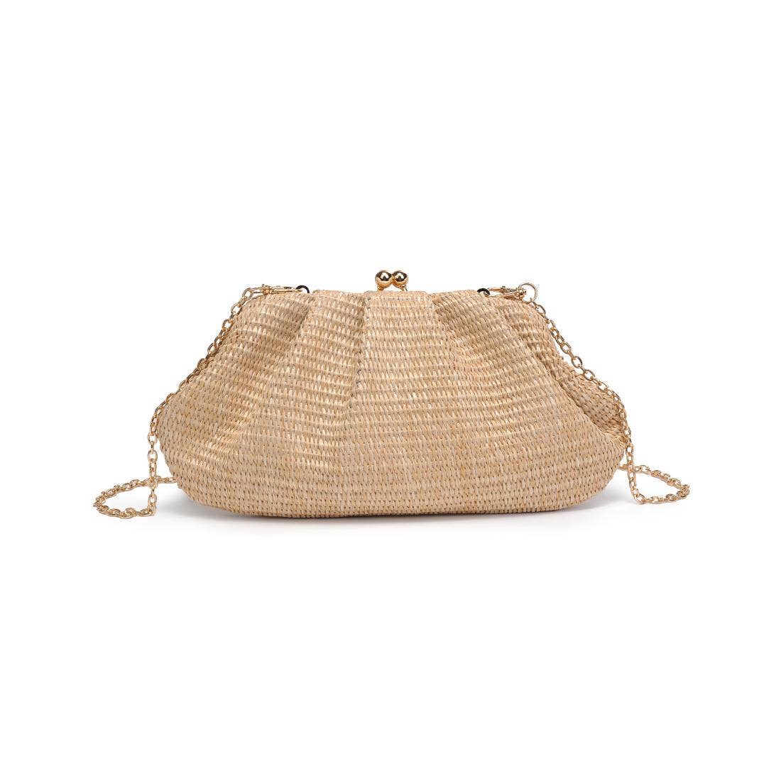 Urban Expressions - Triana Straw Frame Clutch - Natural - Image 21