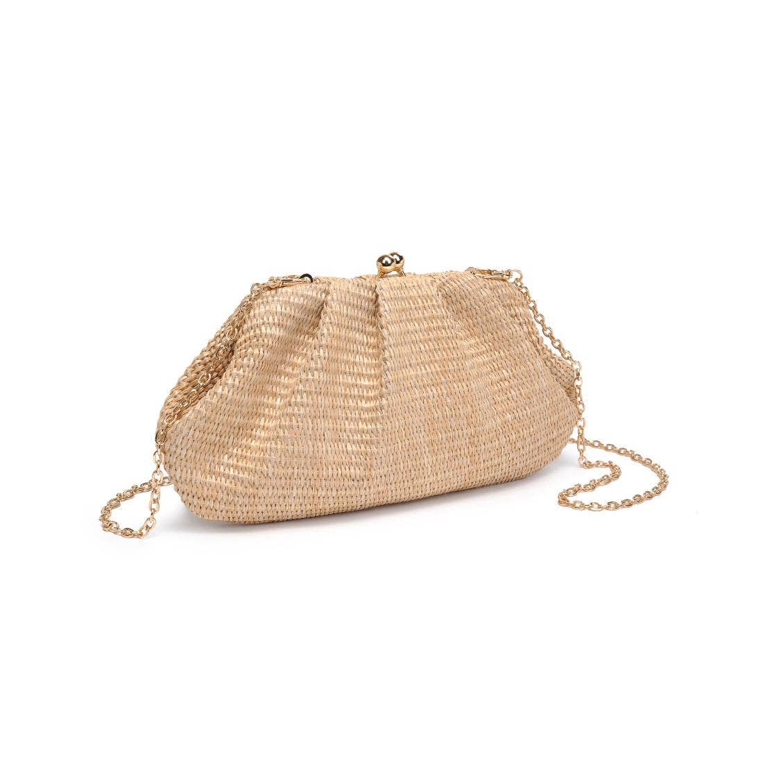Urban Expressions - Triana Straw Frame Clutch - Natural - Image 22
