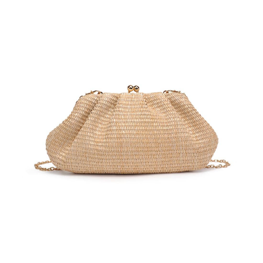 Urban Expressions - Triana Straw Frame Clutch - Natural - Image 23