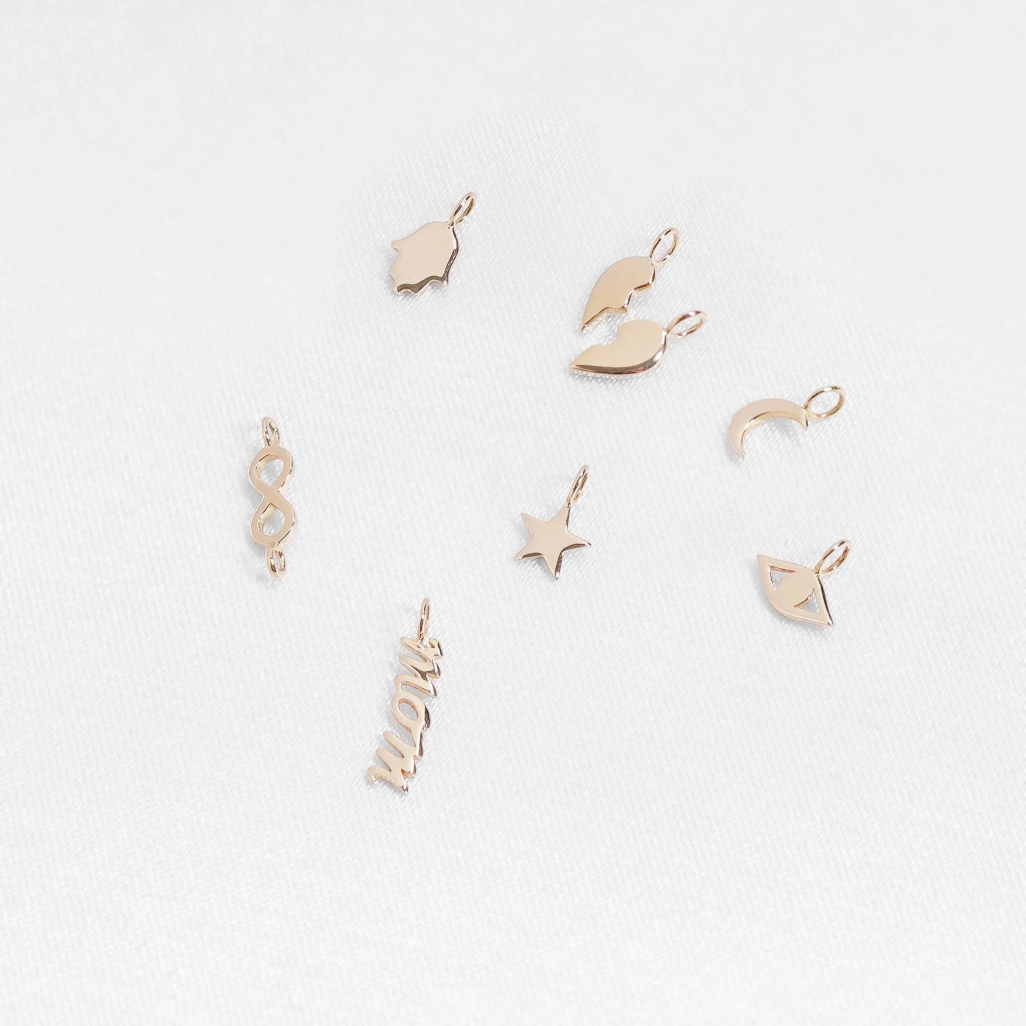 14K Gold Infinity Charm - Image 3