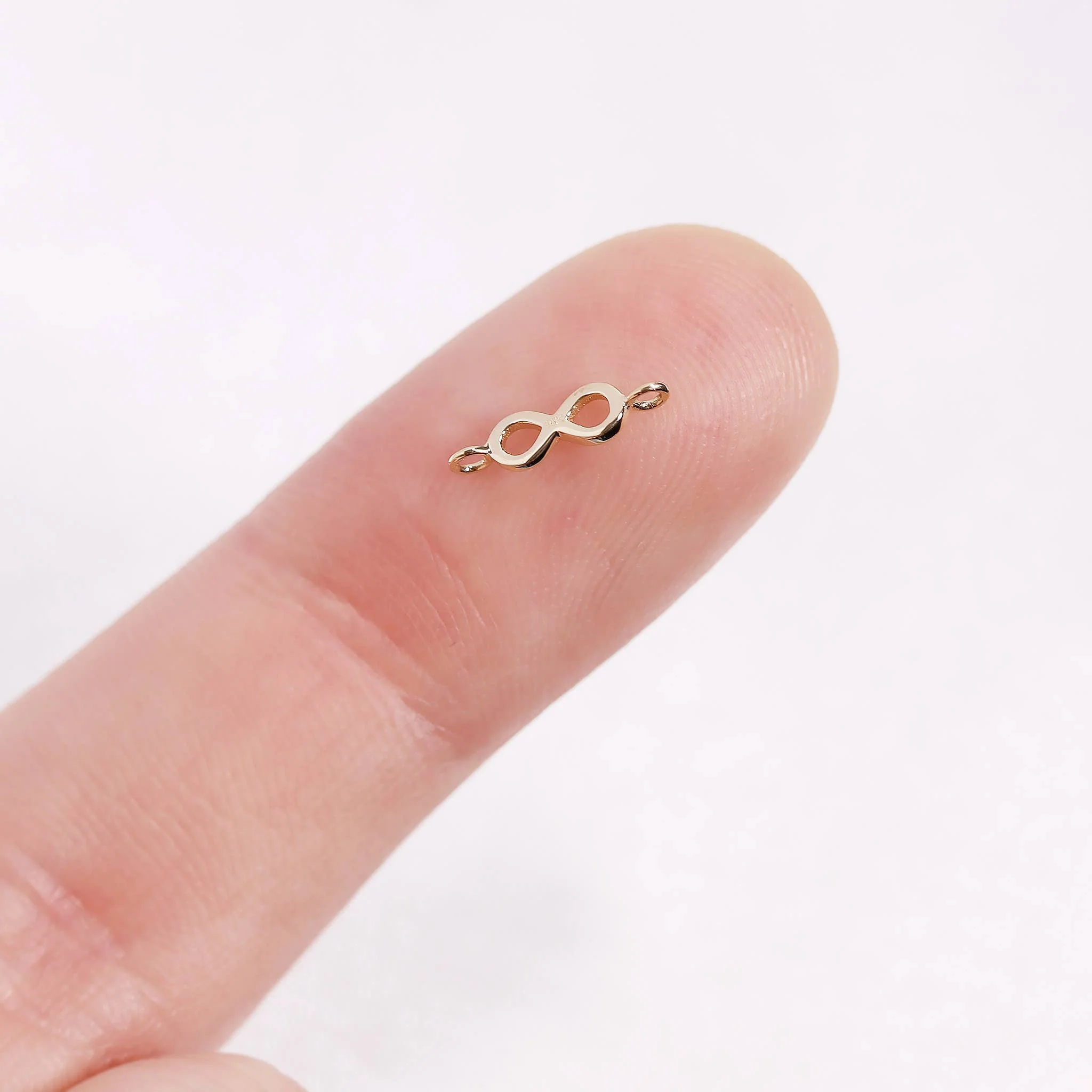 14K Gold Infinity Charm - Image 5