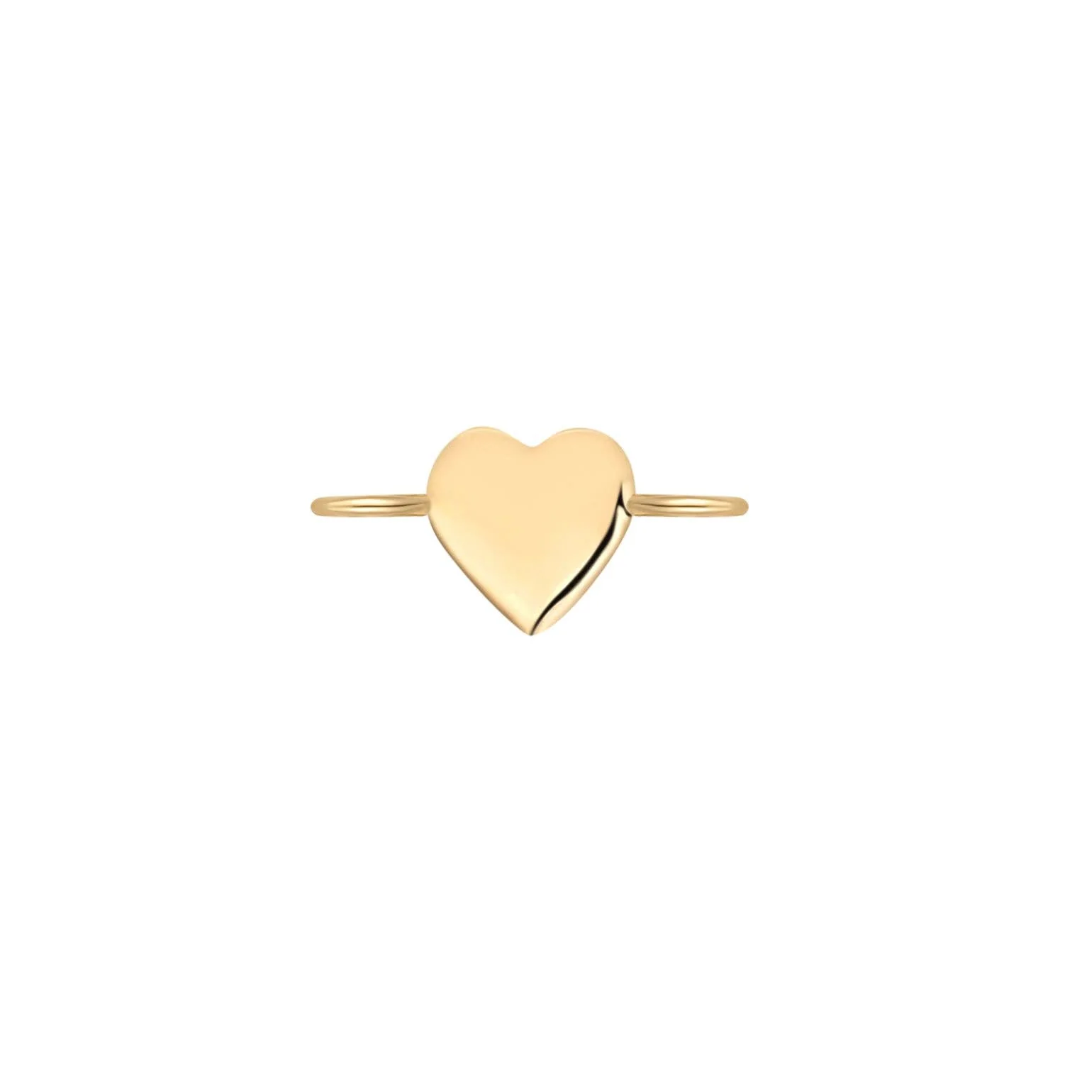 Weld Magic Horizontal 14K Gold Heart Charm