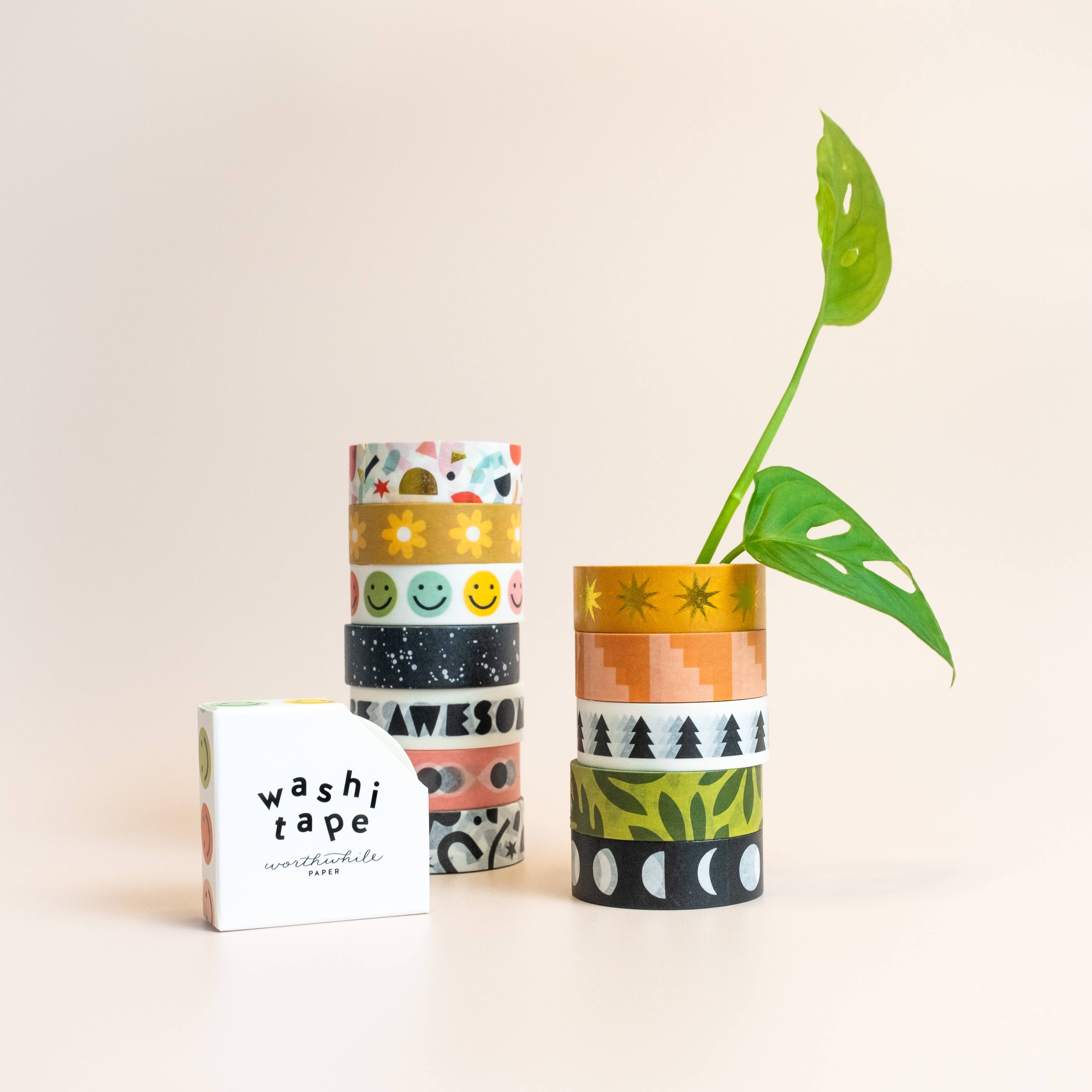 Worthwhile Paper - Smiley Face Washi Tape - Image 2