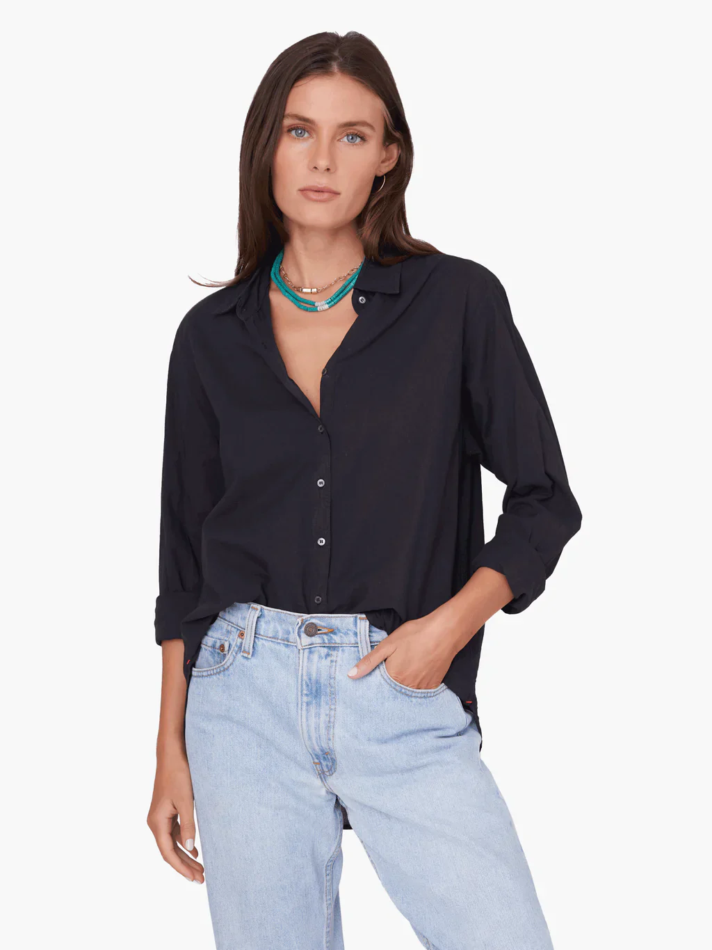 Xirena Beau Shirt-Black - Image 2